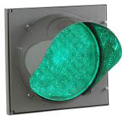 Купить элемент (фонарь) светодиодного светофора, зеленый, 200 мм