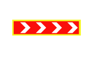 Маска дорожного знака "Обозначение предремонтной зоны" 700x2450 мм