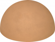 Полусфера из цветного бетона d500х240 мм (коричневая) - Дисконт