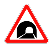 Маска дорожного знака "Тоннель" 1.31