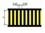 Нанесение разметки на аэродроме, обозначение пешеходного перехода белый+желтый (1.14.1)